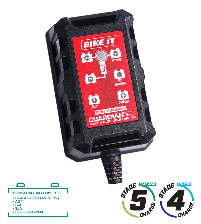 BIKE IT GUARDIAN PRO 1 INTELLIGENT BATTERY CHARGER