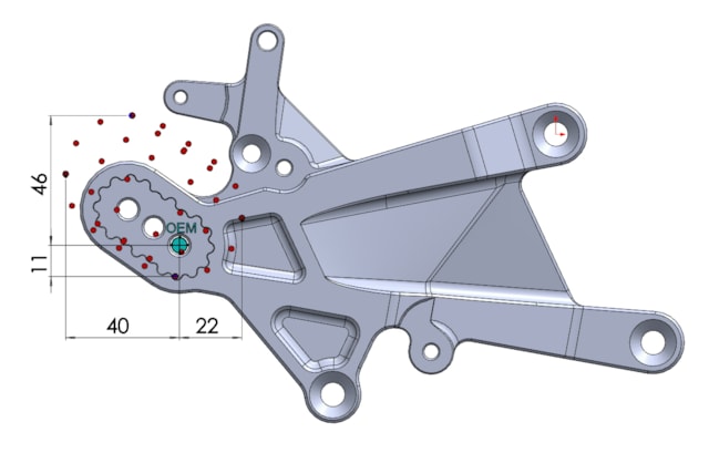 DUCATI PANIGALE V4 PP TUNING REARSETS