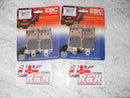 KAWASAKI ZX6 EBC GPFAX BRAKE PADS 