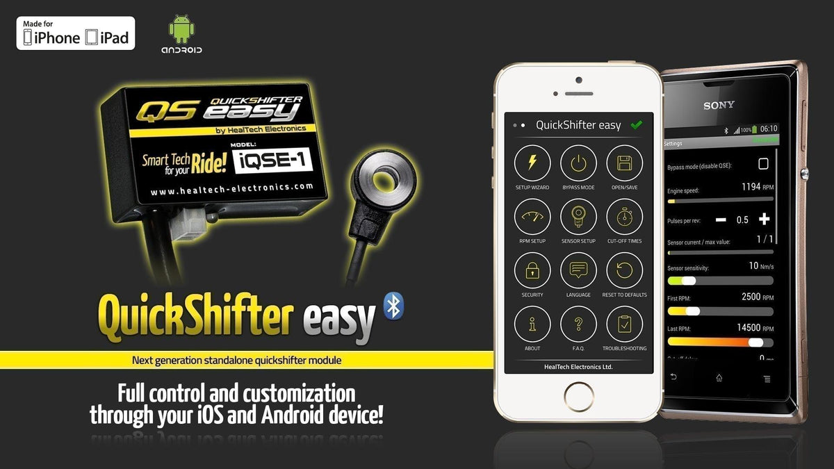 KAWASAKI ZX6 ZX6RR ZX636 HEALTECH EASY QUICKSHIFTER